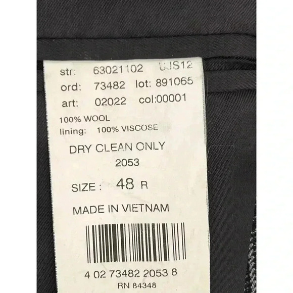 ALAN FLUSSER MENS SIZE 48R SPORT COAT BLAZER MULTI COLOR PLAID 2 BUTTON JACKET - Picture 9 of 9